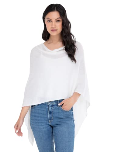 Image of CLAUDIA NICHOLE Womens 100% Cashmere Dress Topper - Cashmere Poncho Wrap