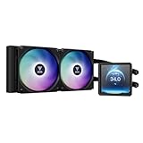 Water Cooler Gamdias Aura GL240 LCD Preto ARGB com Tela LCD 4” IPS