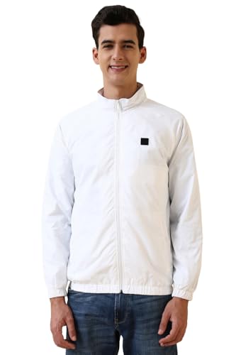 Image of Allen Solly Men's Regular Fit Solid Windcheater Jacket
