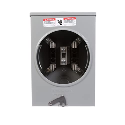 Siemens Suat111-0G Meter Socket With 4 Jaw, Ringless Cover, Overhead And Underground Feed, 135-Amp #TOP2