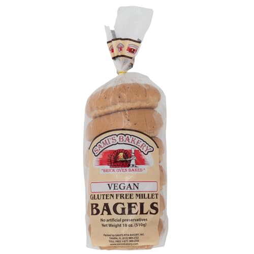 Sami's bakery Gluten Free Vegan millet Bagels 2 packages 12 bagels