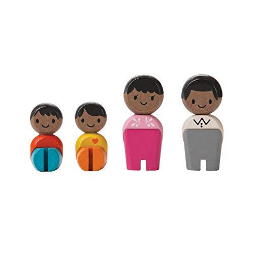 PLAN TOYS- Family (Afro-American), 6266, Wood