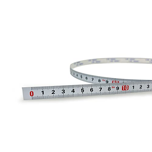 Cinta métrica adhesiva de acero carbono 1M x 13MM blanca miniatura 3