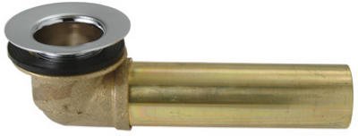 1-3/8-Inch Bathtub Waste & Overflow Shoe With Chrome-Plated Strainer