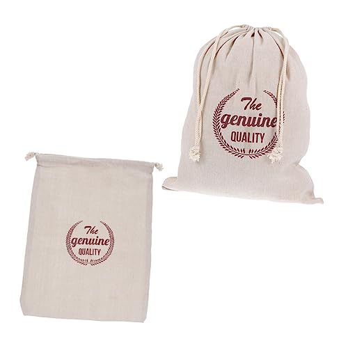 UTHCLO 2 Piezas bolsa de pan de lino Cesta de merienda bolsas de pan para pan casero celofán Sello bolsitas de lino cajas bolsas para envolver pan bolsas de almacenamiento lino natural