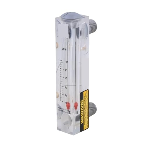 Débitmètre de liquide LZS-15 rotamètre plastique gradué 10-100 L/h pour panneau