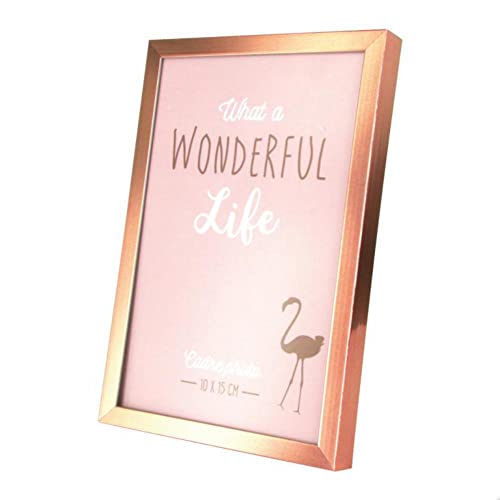 THE HOME DECO FACTORY Bilderrahmen, Aluminium, Kupfer, 10 x 1,5 x 15 cm Cover