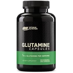 Optimum Nutrition, ON Glutamine, 240 Capsules, Essential Amino Acid,