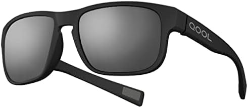 QOOL TIMES Gafas de sol polarizadas rectangulares para hombres y mujeres, correr, caza, golf, ciclismo, senderismo, al aire libre