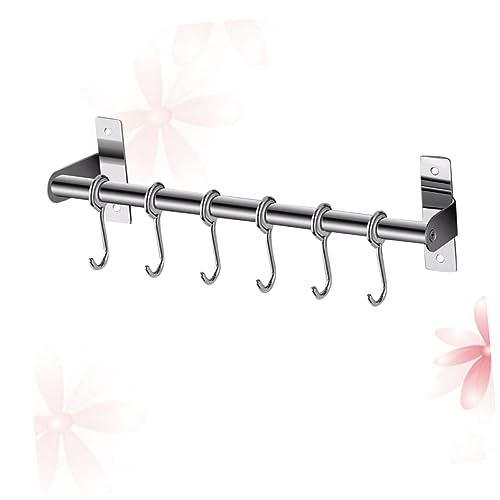 Alipis 2 Unidades suporte para pendurar na parede cabide de parede ganchos de aço inoxidável pratele