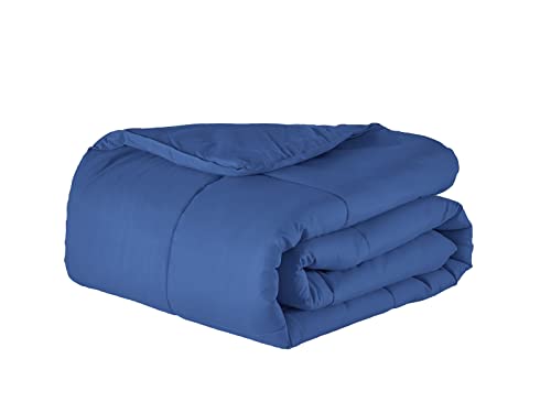 Edredom Solteiro 400 Fios Infantil Juvenil Micropercal 2,20x1,50 (Azul Marinho)