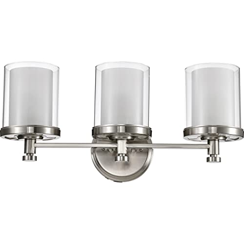 Nuvo 60/4643 Decker Light Fixture, 3Lt Vanity, Brushed Nickel #TOP1