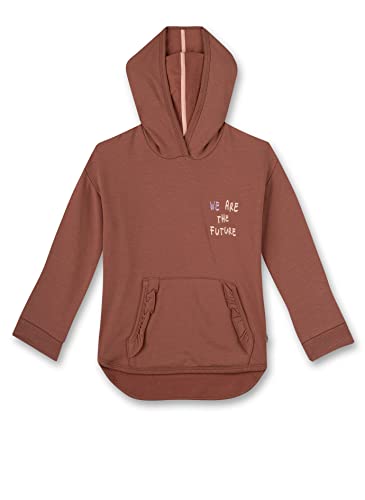 Sweatshirt à capuche fille Sanetta en coton bio pour le confort quotidien au collège