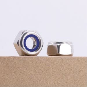 M14-2.0 (6 Pcs) Hex Locknuts, Hexagon Head Lock Nuts, 304 Stainless Steel 18/8, Hex Drive, DIN985 image 4