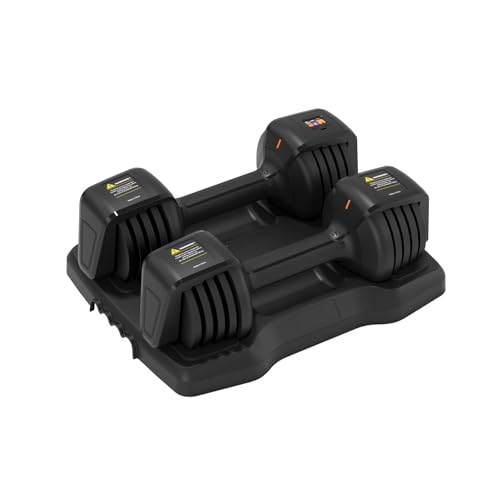 Smart Dumbbells Adjustable Weights with Speaking Display - Like Having a Virtual Fitness Coach Inside - Perfect For Home Fitness Enthusiasts, For Ladies, Women - Total 25 lbs Weight Set