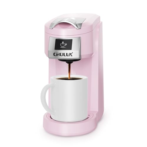 Comparison: Best Keurig For Dorm Room 5 CHULUX Classic Single Serve Coffee Maker for K Cup, One Button Easy Coffee Machine for Office, RV, Travel and Dorm, Pink
