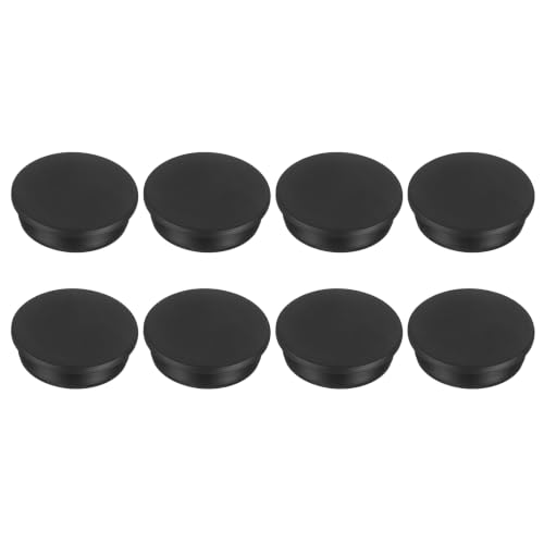 Image of MECCANIXITY 8pcs T-Shaped Silicone Plugs 58.6mm 2-5 /16 Inch Dia Snap in Plug Hole Seal Cover Round Rubber Stopper for 57.5-58.6mm Holes Kitchen Rubber Bulkheads Waterproof Sealing, Black