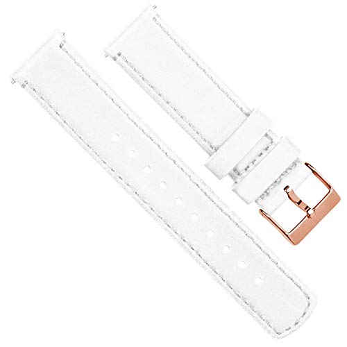 Image of BARTON WATCH BANDS - Top Grain Leather Watch Bands Compatible with Apple Watch Models - 1, 2, 3, 4, 5, 6, 7, 8, 9, 10, SE, Ultra & Ultra 2