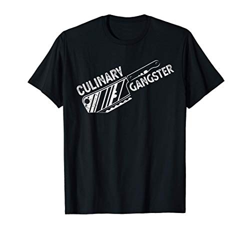 Vintage Culinary Gangster Funny Sous Chef Cook Cooking Camiseta