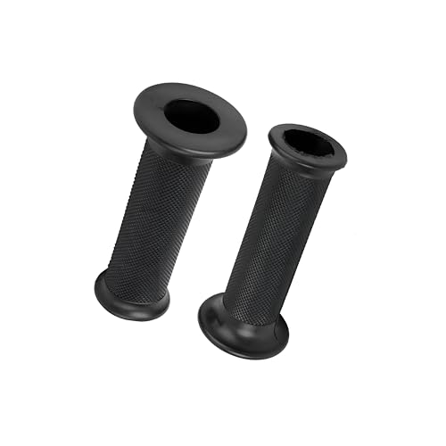 Race4u.Shop Motorrad Lenker Griffe, schwarz 1 Paar 22 mm / 25mm Universal Anti-Rutsch Motorradlenker Street Race Handgriffen für Motorrad