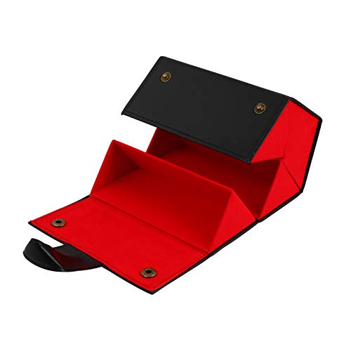 FAVOMOTO PU Organizador 5- Slot De Couro Óculos De Sol Dobrável Óculos Glasse Caso Caso De Exibição