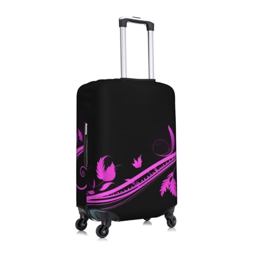 Purple And Butterfly Print Luggage Suitcase Covers Elastic Washable Luggage Protector Luggage Covers For Suitcase3