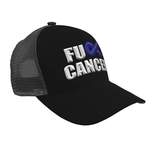 Fuck Prostate Cancer Mesh Baseball Cap - Classic Adjustable Peaked Cap, Trucker Hat for Men and Women