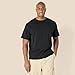 Amazon Essentials Men's Relaxed-Fit Heavyweight Cotton Crewneck T-Shirt, Black, X-Large