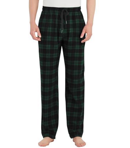 Idtswch Tall Mens Pajamas Pants 34/36/38 Long Inseam Plaid Lounge Pants Sleepwear Bottoms
