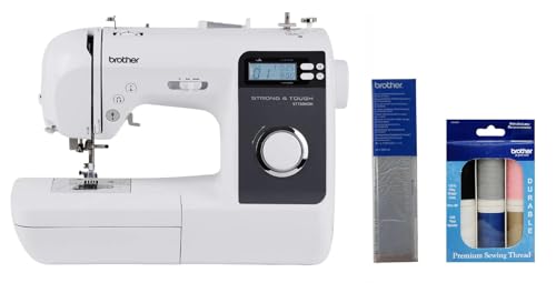 Image of Brother ST150HDH Strong & Tough Sewing Machine, and SASEW6 6-Piece Premium Sewing Thread Pack, SA520 Water Soluble Stabilizer