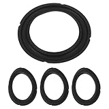 jojofuny ゴム製スピーカーエッジリング ノッチ付き設計 スピーカー用交換部品 音響明瞭化 DIY修理向けポータブルサウンド用 4個セット