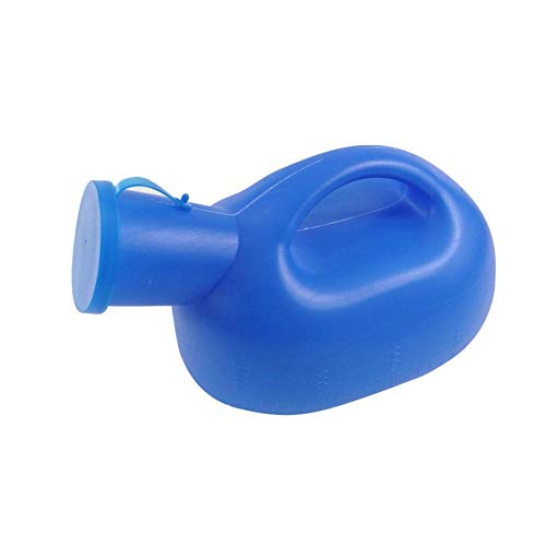 Preisvergleich Produktbild Heoolstranger Tragbares Notfallurinal, Länge 130 Mm Auto Urinal Mit Schnittstelle Und Abdeckung Mit Griff,Camping Urinal Urinflaschen Für Männer 2000ML Für Outdoor-Reisen Camping Unterwegs