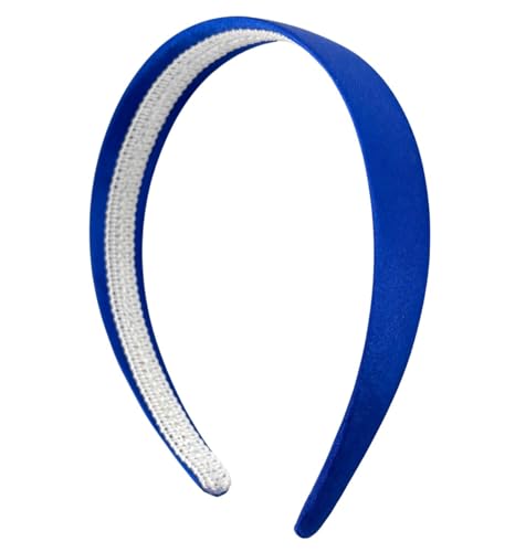 MDSTYLE Headbands for Women & Girls - 1 Inch Satin Headband (Royal Blue)