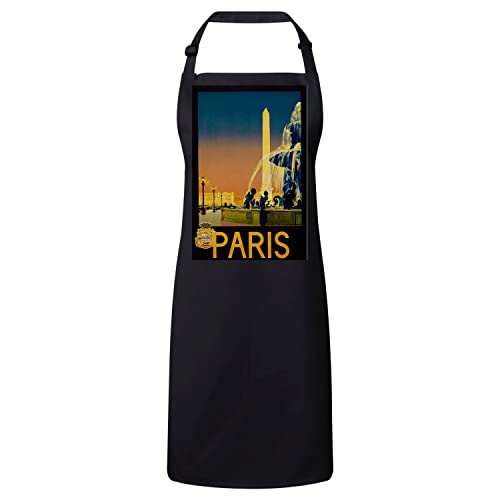 Tablier cuisine Paris bistrot chic affiche rétro Obélisque pour dîner