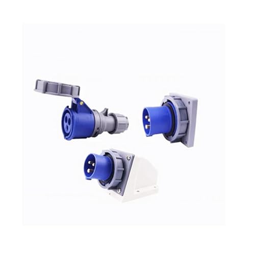 Enchufe industrial IP67 5 pines 16A trifásico macho para montaje en panel 380V 8