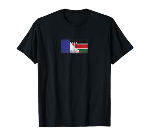 Drapeaux France et Kenya - Kenya français T-Shirt