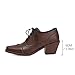 Kekonaca Women's Oxfords Brogues Lace Up Wingtip Vintage Chunky Block Stacked Heel Business Formal Square Toe Derby Party Fashion Casual Classic Dress Shoes(Brown, US Size 13)