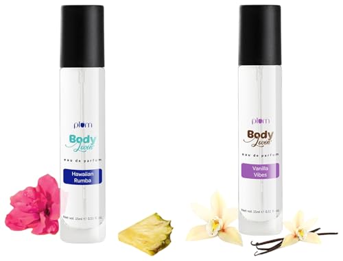 Plum Bodylovin' Hawaiian Rumba Eau De Parfum (15 Ml) & Plum Bodylovin' Vanilla Vibes Perfume for Women (15 Ml)