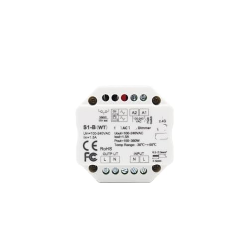 Atenuador de luz LED 220V AC S1-B(WT) controlador de tiristor monocromático para hogar