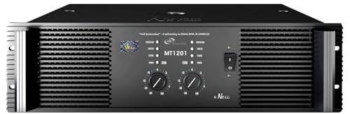 NX Audio MT-1201 Professional Power Amplifier, 2-Channel DJ Ampli...