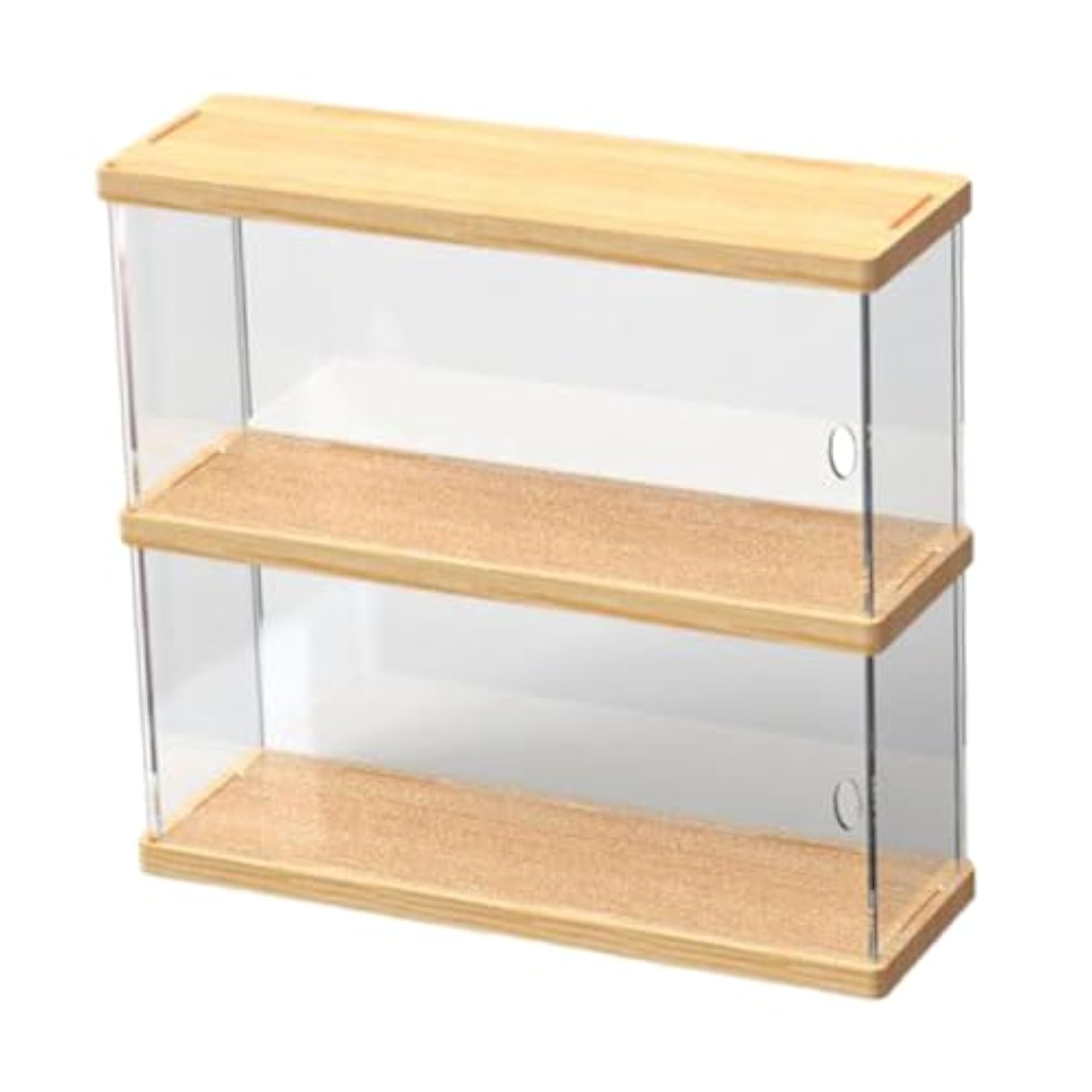 Clear Acrylic Display Case for Dolls, 2 Layer 30cm