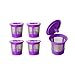 Qlear Premium Reusable Coffee Filter Replacement Refillable K Cup Pods to Use & Compatible For Keurig Classic / 1.0 or Plus / 2.0 Series Coffee Brewers - 4 Pack