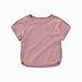 Girls Short Sleeve T Shirts,Toddler Kids Cotton Crewneck Tshirts Summer Cute Short Sleeve Curved Hem Blouse Tops Casual Plain Basic Tees 6M-7Y