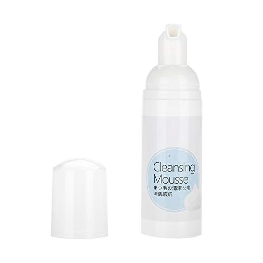 Ögonfransschampo, lätt att använda Bärbar 60 ml Ingen irritation Skin Eyelash Extension Foaming Cleanser för ögonfransytning