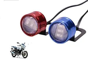 Smarter Ride Red and Blue colour 6 Led Strobe Light for Bike | Warning Emergency Police Light | Motorcycle Strobe Light | Compatible with TVS Apache RTR 180