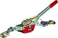 Einhell Handhebelseilzug TC-LW 1000 (2,2 Meter langes drallfreies Drahtseil, max. Zugkraft mit Umlenkrolle 1.000 kg, inkl. einer Umlenkrolle mit Lasthaken & Sicherheitsbügel)