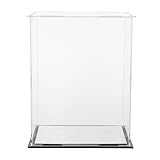 LIOOBO 透明アクリル防塵収納ボックス ミラー台座付き 耐久性モデル展示ケース デスクトップ雑貨整理用 フィギュア 人形 コレクション保護