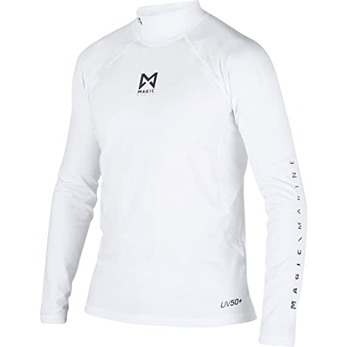 Magic Marine 2022 Cube Long Sleeve Rash Guard - White MM081009 XL