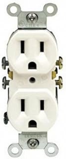 RECEPTACLE DUPLX 15A WHT