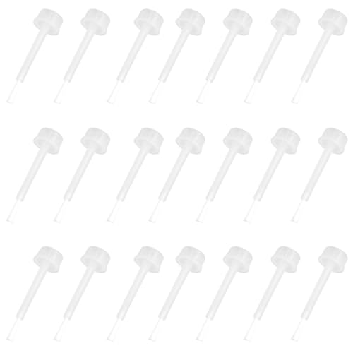 ZJIVQO 200PCS Nail Brush Replacement Nail Polish Replacement Brush with Cap Dip Activator Brush Dip Powder Replacement Liquid Brush Nail Cleaner for DIY Nail Art Home Salon